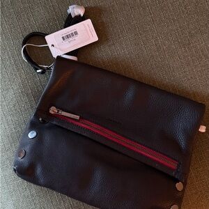 Stylish Black Leather Hammitt cross body Bag